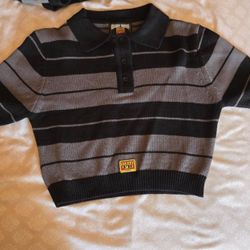 FB County Cropped Knit Polo