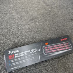 Astro Rail Socket Organizer Tray 1/4”, 3/8”, 1/2”