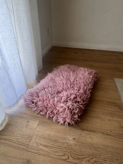 Pink Wool Flokati