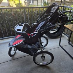 Jogger Stroller Air Tires Adjustable Seat 