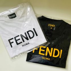 Tshirt Fendi Black And White 