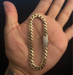 Bracelet tipo Mónaco 14 k gold