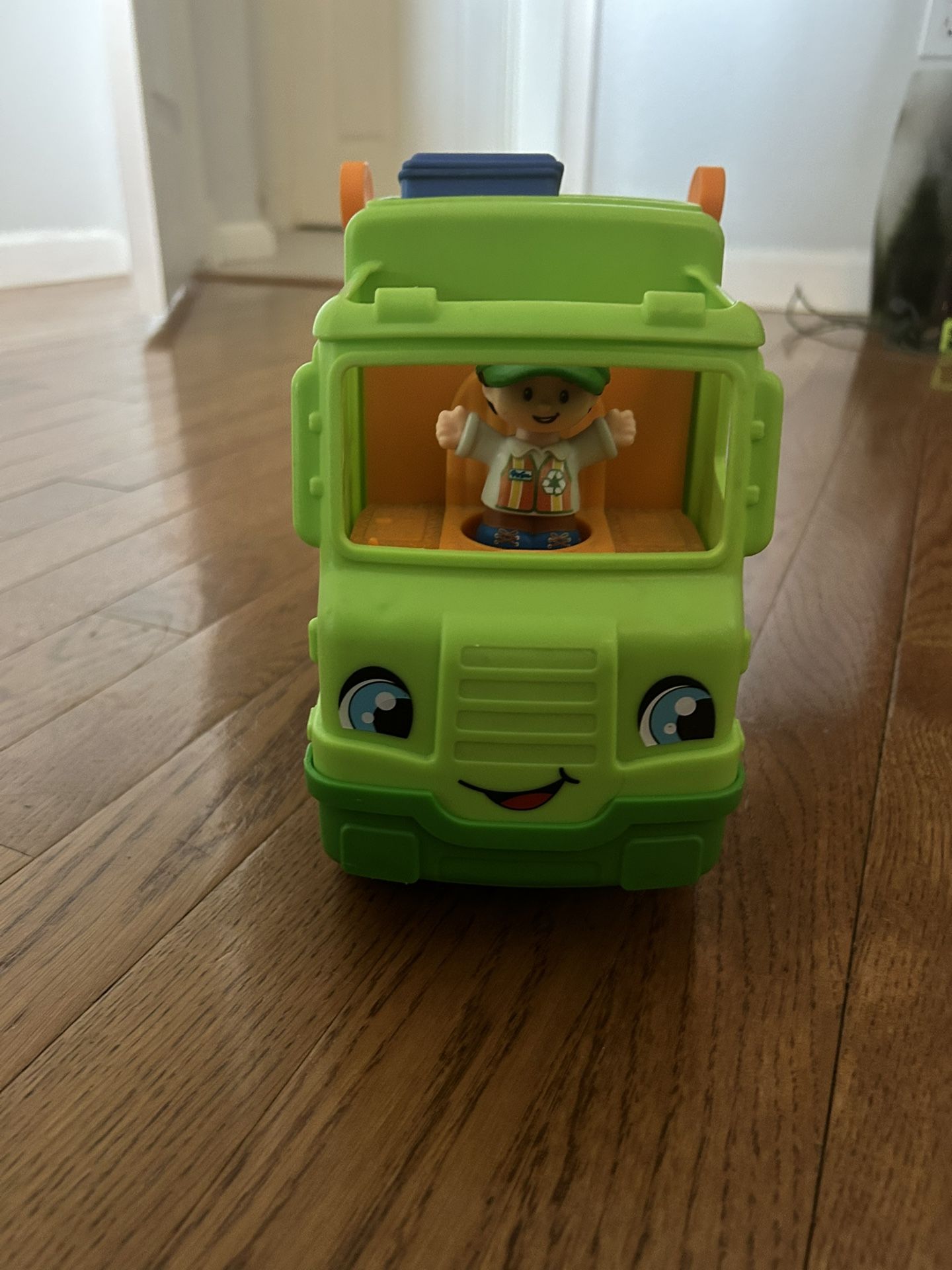 Picture Price Garbage Truck With The Garbage Man. Great Condition.