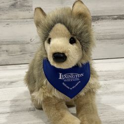 Douglas Toys Plush Tyson Wolf Lexington Hotels, Bandana