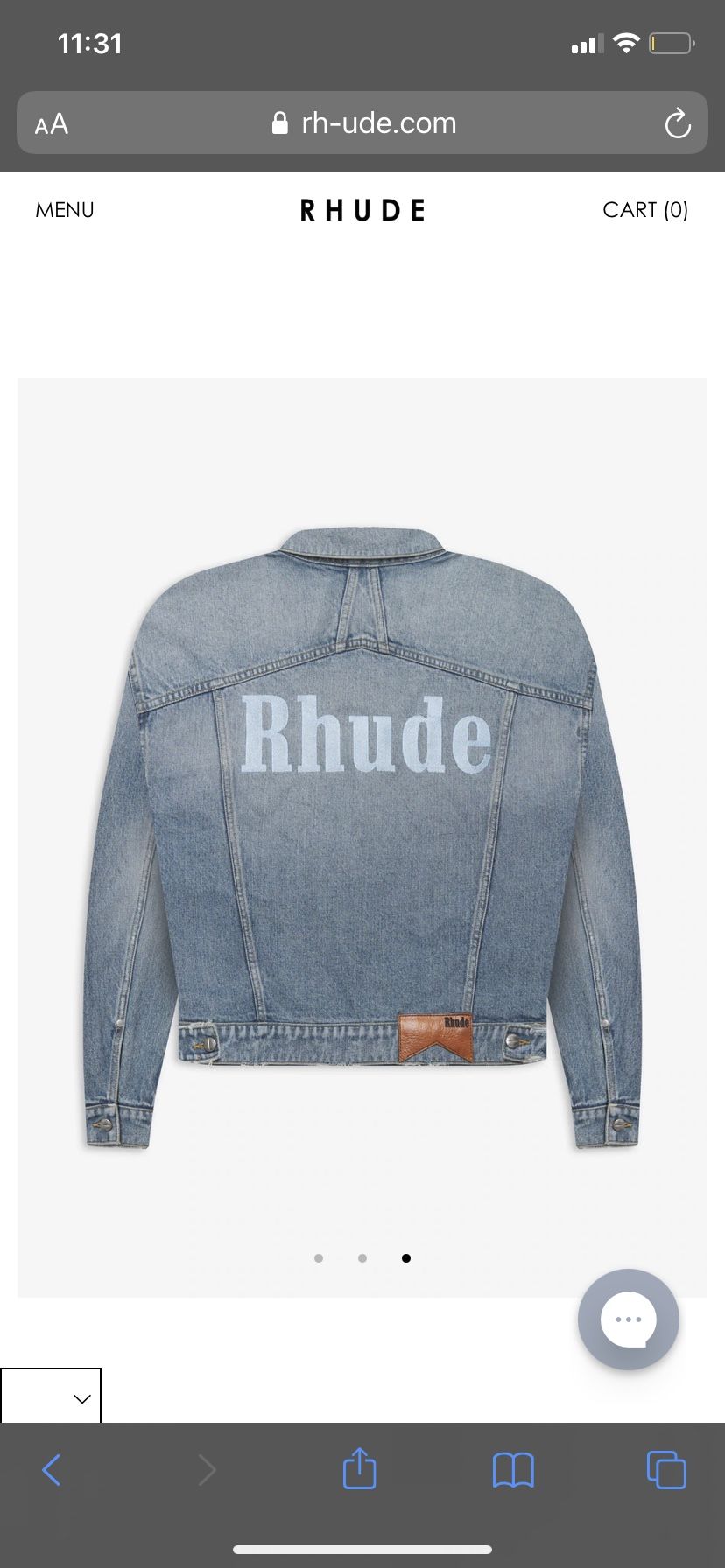 Rhude Jean Jacket