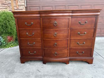 Solid Wood 12-Drawer Dresser