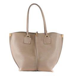 Chloe Vick Wide Leather Tote Bag