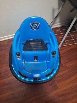 Toddler blue bumper car
