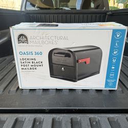 NEW Architectural Mailboxes Oasis 360 Steel, Locking Parcel Mailbox w/2-Access Doors