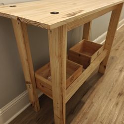 48" Utility/Media/TV Stand/Kitchen Prep Solid Wood Table 