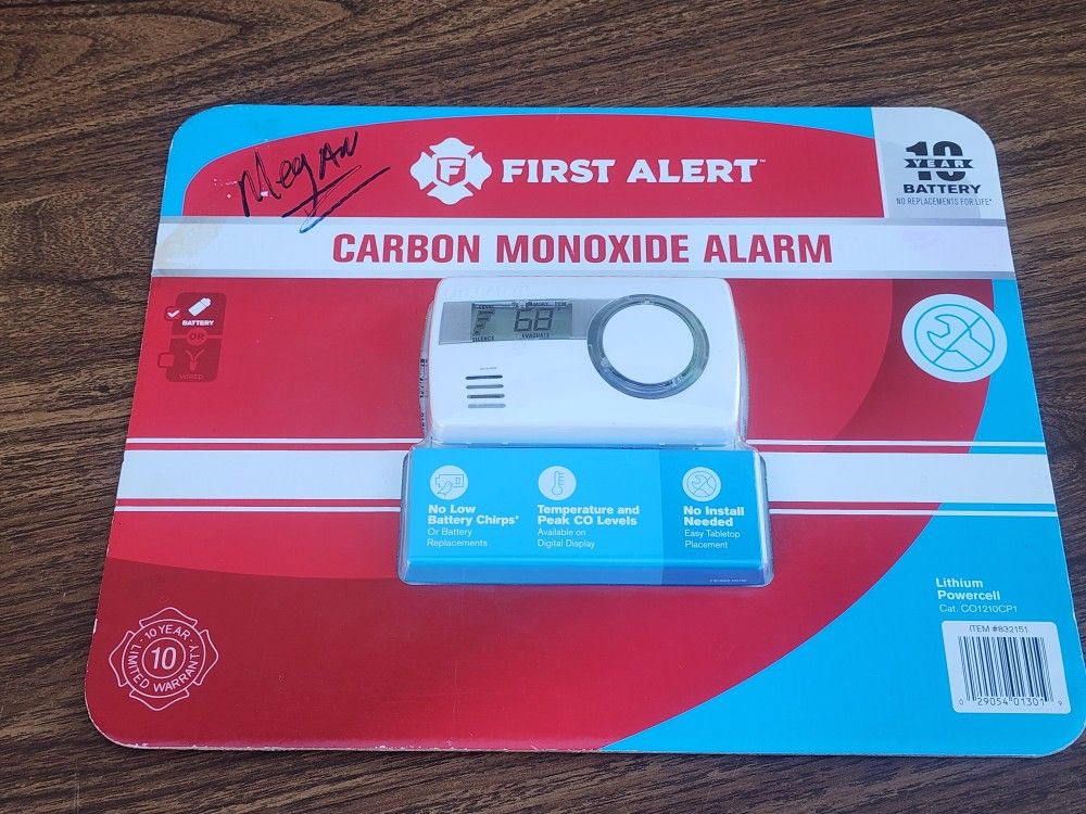 Carbon Monoxide Detector -NEW