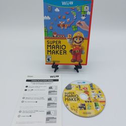 Super Mario Maker (Nintendo Wii U, 2015) No Manual