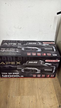 Winch APEX BANLAND 12,000lb Synthetic Rope