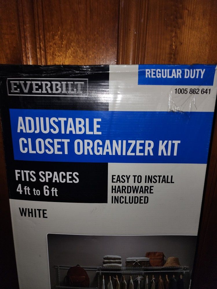 Adjustable Closet Organizer Kit