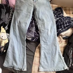 Madcap England Light Denim Flare Pants 