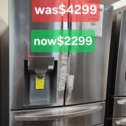 30 Cu. Ft. 4 Door French Door Refrigerator.