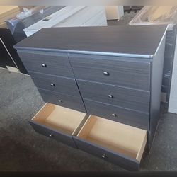 Eight drawers dresser with rails / 8 drawers dresser with rails