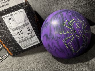 Brand new black widow dynasty bowling ball