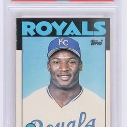 1986 Topps GRADED BO JACKSON BASEBALL CARD