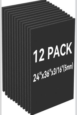 12 Pk Black Foam For Project