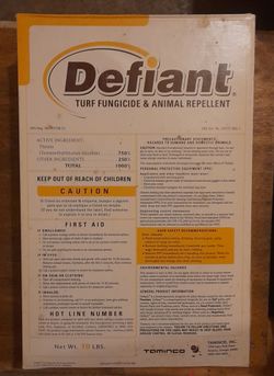Defiant Turf Fungicide Animal Repellent