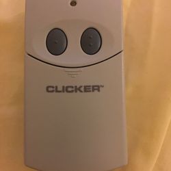 Clicker garage door and gate opener