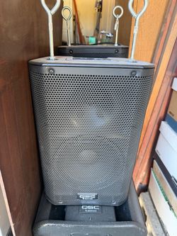 2 QSC K8 1KW speakers and 1 KSUB