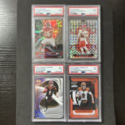 Patrick Mahomes Joe Burrow PSA 9 Lot (4) NFL RC Rookie Bengals Chiefs 