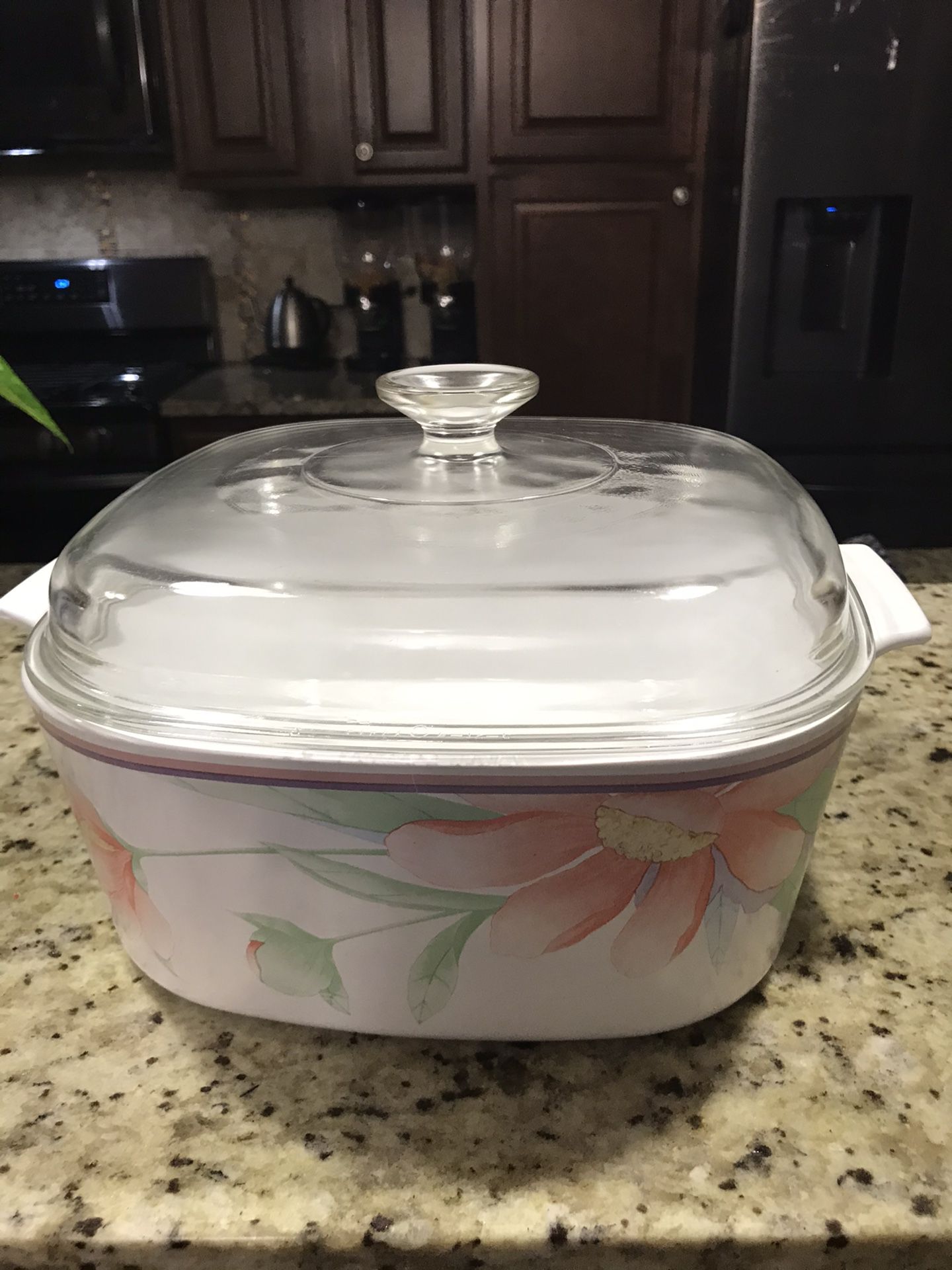 Pacifica ,Corning Ware A-3-B, 5 Quart /3Liter Casserole Dish with Pyrex Lid