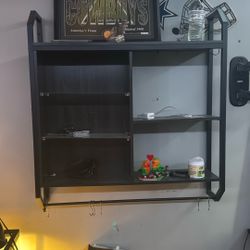 Hanging light up shelf
