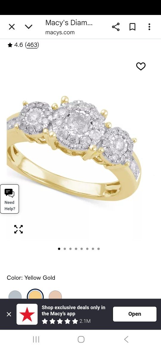 3/4 Diamond Engagement Ring