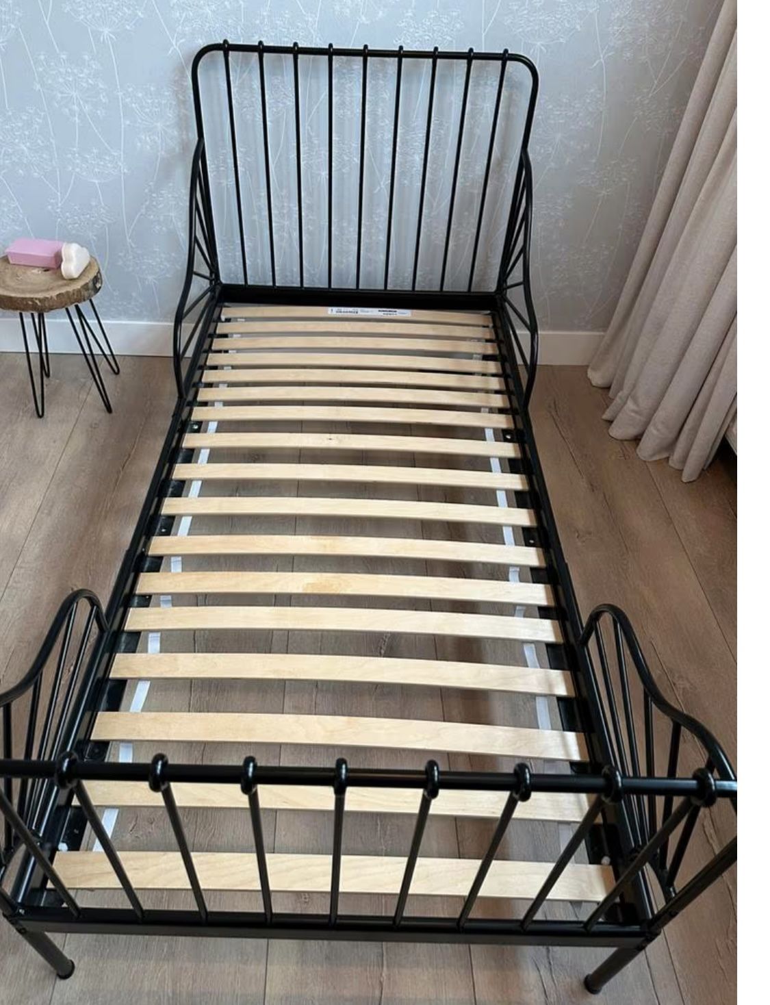 IKEA Black Bed Kids Extendable From Toddler Size To Twin Size