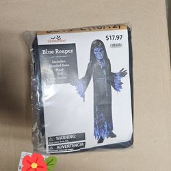 NEW Blue Reaper Costume Size L (10-12).