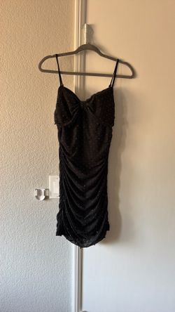 Rhinestone black dress