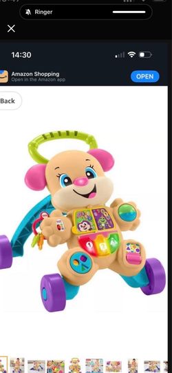 Fisher-Price Baby Toy Laugh & Learn Smart Stages Sis Walker with Educational Music Lights & Activities for Infants Ages 6+ Months