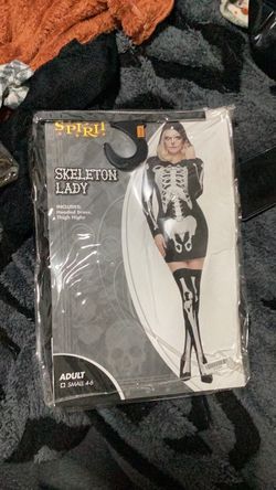 Spirit Halloween Skeleton Lady Costume Adult Small