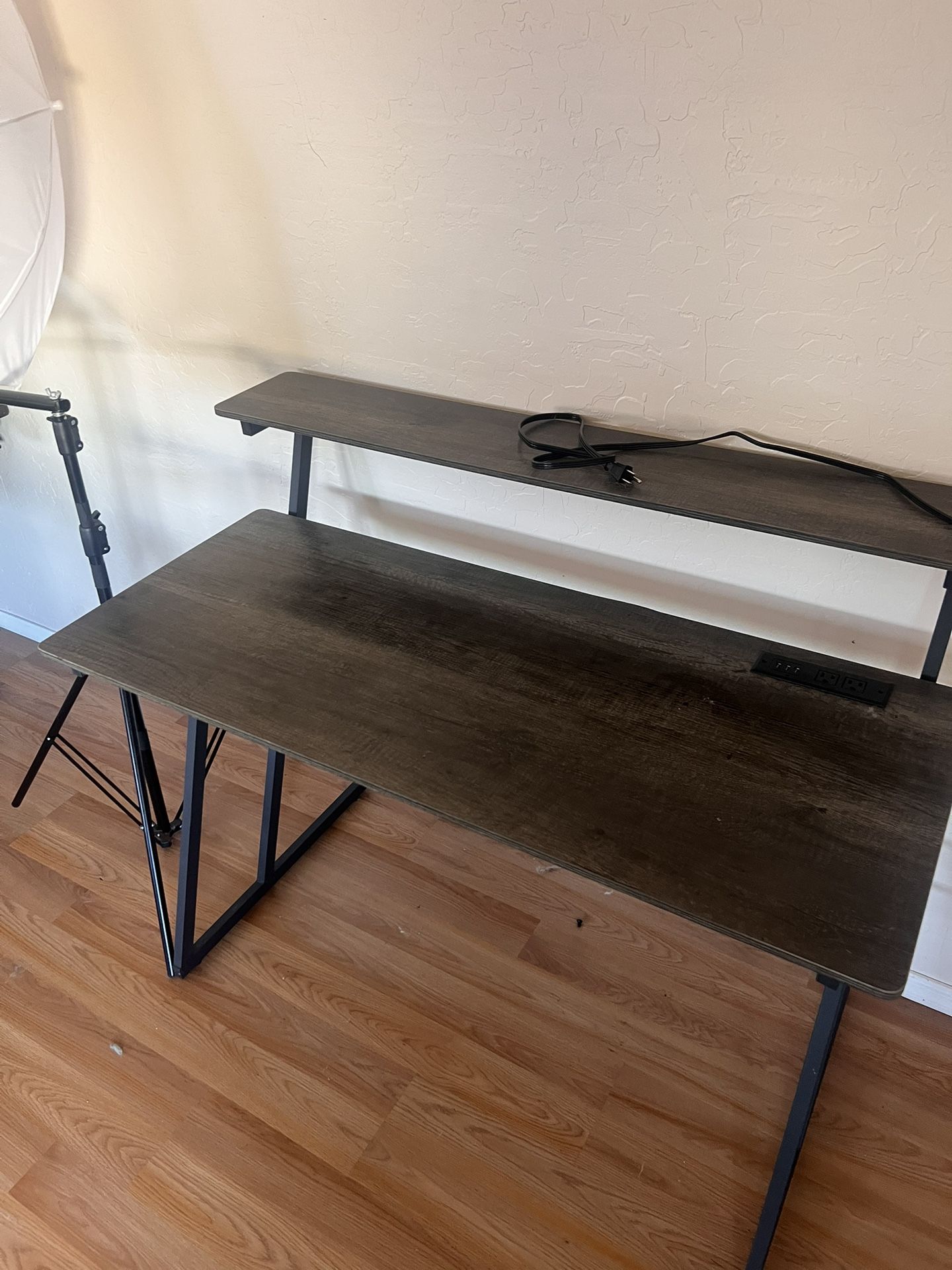 Desk With Charging Ports
