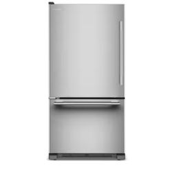 KitchenAid 33 in. 22 cu. ft. Standard-Depth Bottom Freezer Refrigerator in PrintShield Stainless