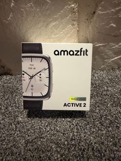 Amazfit Active 2 Premium Smart Watch Fitness Tracker (Square) for Android & iPhone, 10 Day Battery, Water Resistant, GPS Maps, Heart & Sleep Monitor, 