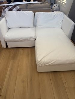 81’ Cloud Couch with ottoman