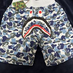 Bape Shorts Blue 