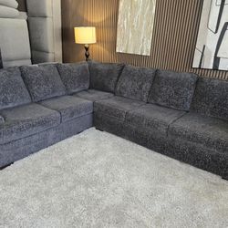 Dillion Made in USA 2PC Sectional Charcoal Color