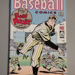 Baseball Comic #1 Full Color Cards Included 1991 Reprint Of The 1949 Edition