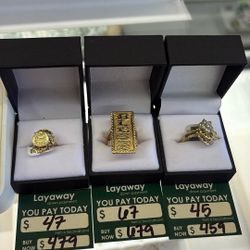 Rings On Sale Different Sizes And Prices And Kt 