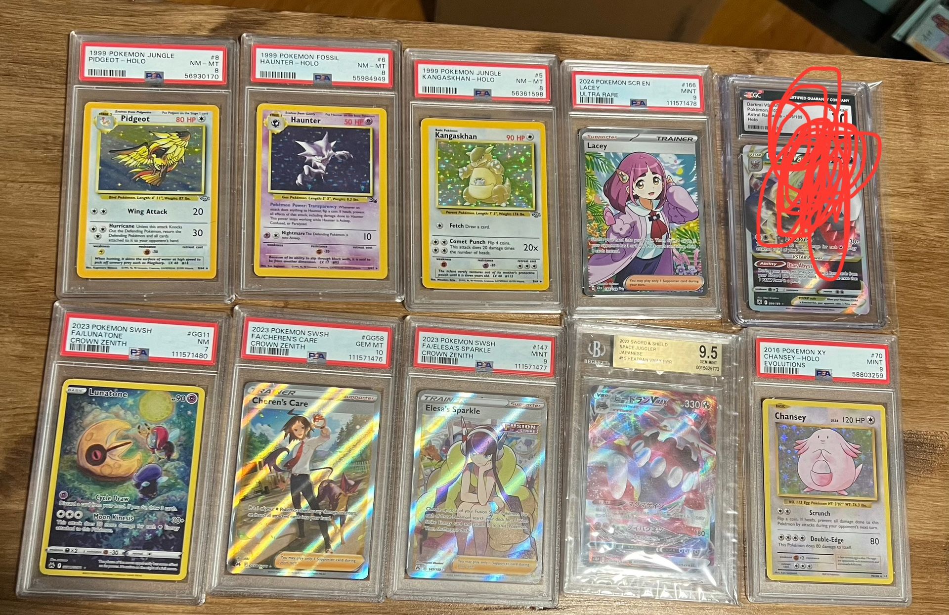 18 Graded Pokemon Cards