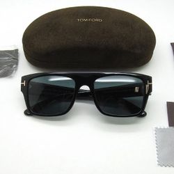 Tom Ford Dunning 02 Black/Black Square Tf907 Sunglasses 55-19-145