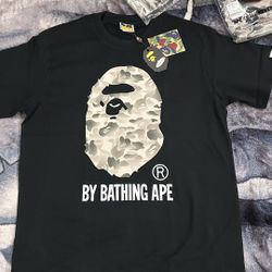 🦍 BAPE Black Grey Camo Ape Head Tee