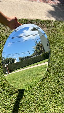 Beautiful well made oval mirror