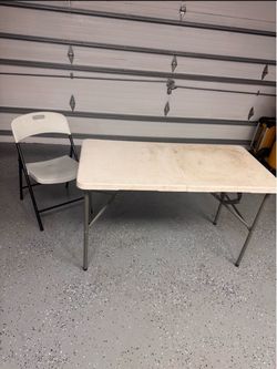 Portable Folding Chair and Table Set
