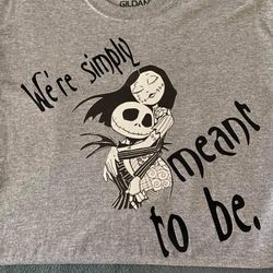 Jack And Sally Shirt ...simply Meant To Be ....